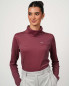 Preview: VIP turtleneck jumper – stylish protection with silver thread technology - wine red