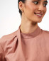 Preview: Bluse mit Kragendetail VIP – Stil trifft Schutz - Mocca Mousse