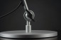 Preview: Wavesafe, protection contre les rayonnements, basses fréquences, câbles/fiches/lampes protégés, lampe de travail (lampe d'atelier) argentée blindée Fiche CH avec pied de table