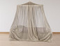 Preview: Baldaquin 160x210 cm WAVESAFE filet d'argent avec dispositif de fixation 1GHz 48dB, 3.5GHz (5G) 45dB - Kopie