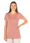 Preview: Wavesafe, 5G, protection contre les rayonnements, T-shirt femme rose alto coton bio tricot argenté 29dB à 1GHz
