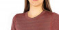 Preview: Damen T-Shirt Bordeaux Bio Baumwolle Silbergestrick 29dB bei 1GHz