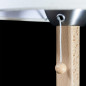 Preview: Lampe de table blindée, bois de hêtre, 31cm prise suisse crème