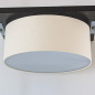 Preview: Wavesafe, Strahlenschutz, Niederfrequenzen, geschützte Kabel/Stecker/Leuchten, Deckenleuchte Leinen (natur) geschirmt 47cm Durchmesser