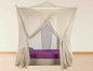 Preview: Canopy 160x210cm WAVESAFE Silver Net incl. suspension 1GHz 48dB, 3.5GHz 45dB