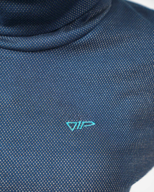 Pull à col roulé VIP – Une protection élégante grâce à la technologie du fil d'argent - Bleu marine