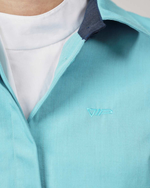 Crop Jacke VIP – Stil trifft Strahlenschutz - Türkis