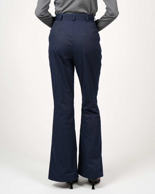 Preview: Pantaloni a zampa VIP – Protezione elegante nella vita quotidiana - Blu marino