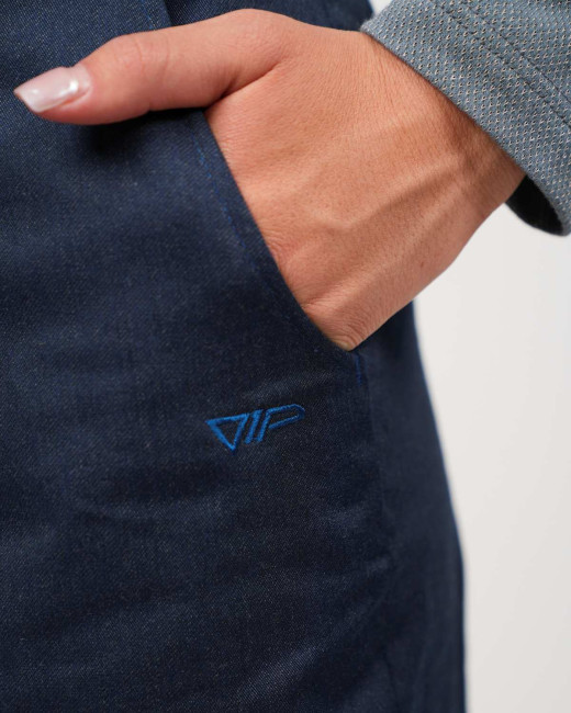 Preview: Pantaloni a zampa VIP – Protezione elegante nella vita quotidiana - Blu marino