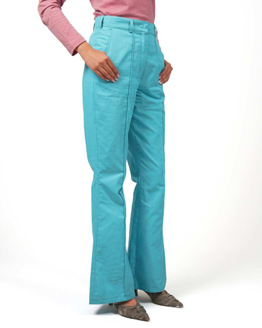 Flared-Cut-Hose VIP – Stilvoll geschützt im Alltag - Türkis