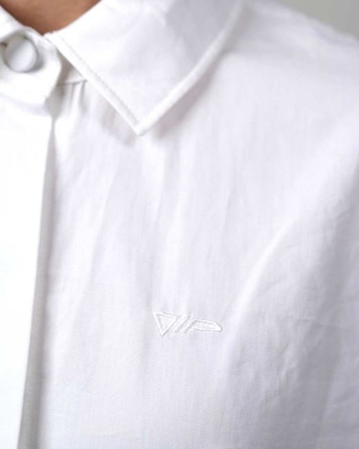 VIP Swiss Shield Max Wear oversized blouse – elegance with 5G protection - white