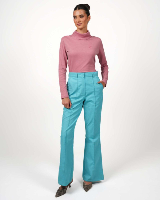 Preview: Pantaloni a zampa VIP – Protezione elegante nella vita quotidiana - turchese