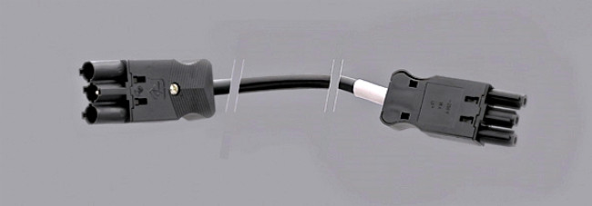 Wavesafe, protezione dalle radiazioni, cavi/spine/luci protette, sistema a spina: cavo di interconnessione 2m sistema spina-presa nero - schermato