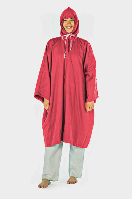 Poncho Satin mit Kapuze gefüttert mit Extreme Safe 82dB bei 3.5GHz