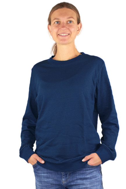 Wavesafe, 5G, protezione dalle radiazioni, camicia da donna in cotone organico, camicia da donna in maglia argentata, Navy