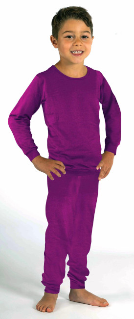 Wavesafe, 5G, Strahlenschutz, Kinder Freizeit Anzug Bio-Baumwolle, Silber-Sweat Shirt Gestrick Bordeaux