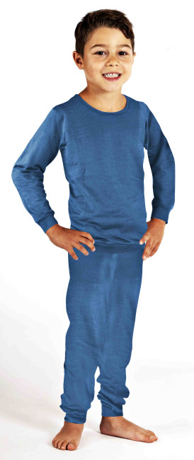 Wavesafe, 5G, Strahlenschutz, Kinder Freizeit Anzug Bio-Baumwolle, Silber-Sweat Shirt Gestrick Anthrazit