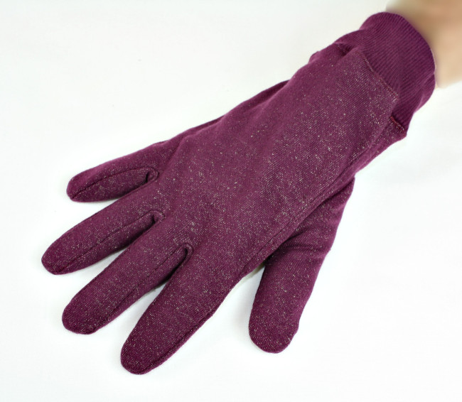 Shielding gloves from sweatshirt fabric silver and organic cotton in 4 colours 33dB nat 3.5GHz