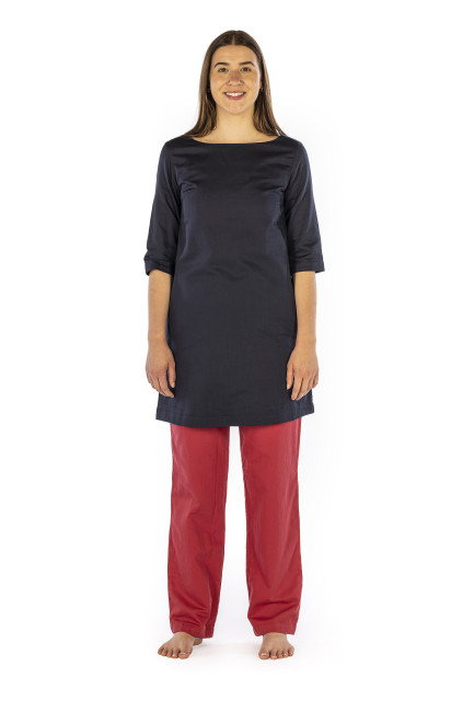 Robe pour femme en coton biologique doublée de Swiss Shield Ultima en 2 couleurs 32dB à 3.5GHz