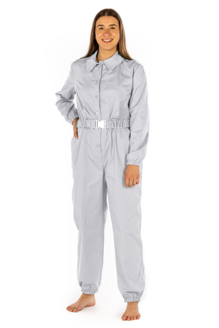 Abito pantalone da donna (tuta di protezione) Cotone, poliestere e acciaio inossidabile 37dB a 3.5GHz