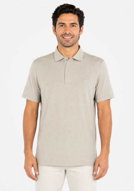 Wavesafe, 5G, Strahlenschutz, Polo Shirt Herren Modal und Silber 37dB bei 3.5GHz (42dB bei 1GHz)