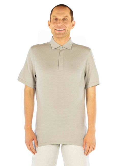 Wavesafe, 5G, Strahlenschutz, Polo Shirt Herren Modal und Silber 37dB bei 3.5GHz (42dB bei 1GHz)