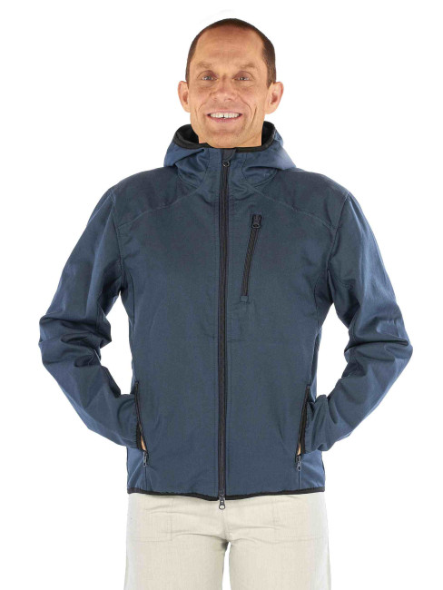 Jacke Herren Aussenstoff wasserabweisende Bio-Baumwolle, Futter: High Safe 50dB bei 5G (3.5GHz)