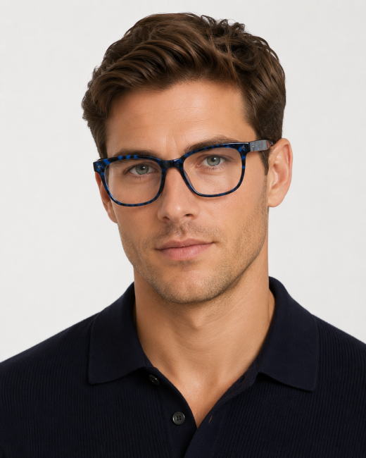 Preview: Lunettes de protection verre au plomb 0.5mmpb (lunettes de protection contre les rayons X) bleu avec protection latérale