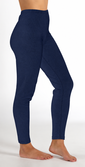 Preview: Leggings da donna nero in cotone organico con tessuto a maglia argento 30dB a 1GHz