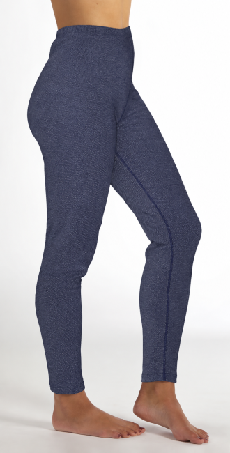 Leggings da donna nero in cotone organico con tessuto a maglia argento 30dB a 1GHz