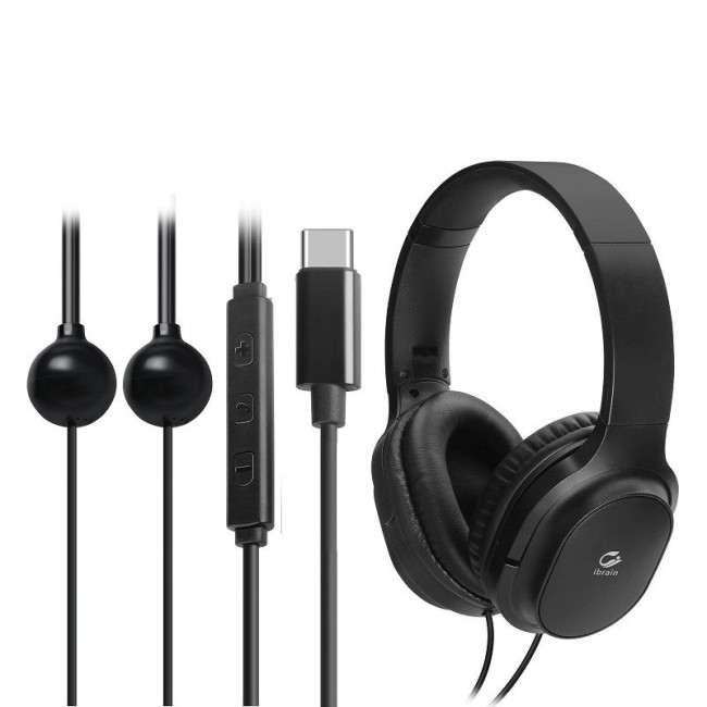 Wavesafe, 5G, Strahlenschutz, Kopfhörer Anti-Strahlung Muschel  USB-C Stecker schwarz