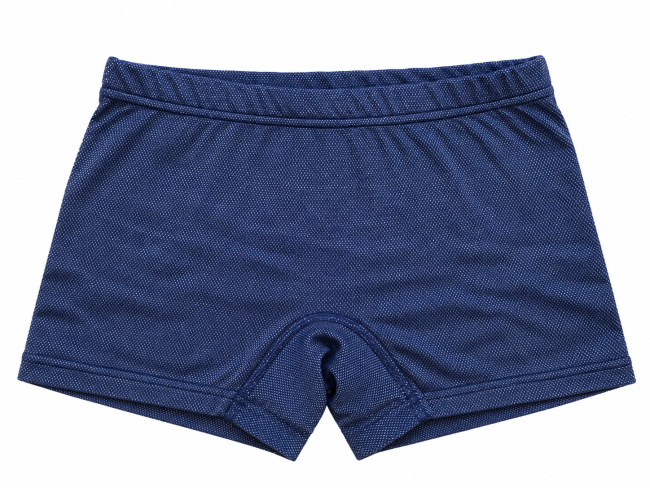 Preview: Damen Panty marine/schwarz Bio Baumwolle mit Silbergestrick 30dB bei 1GHz