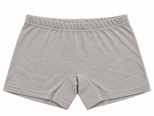 Wavesafe, 5G, STrahlenschutz, Damen Panty weiss Bio BW mit Silbergestrick