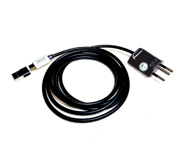 Wavesafe, 5G, protection contre les radiations, câble de raccordement USB pour la mise à la terre d'un ordinateur portable, d'une imprimante ou similaire avec fiche CH 2m