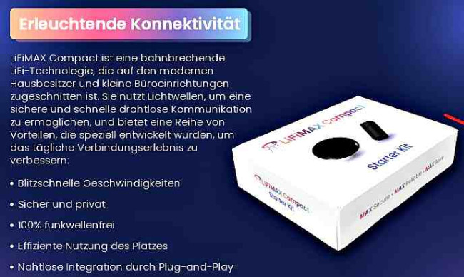 LIFIMAX - strahlenfrei ins Internet mit Licht-Datenübertragung