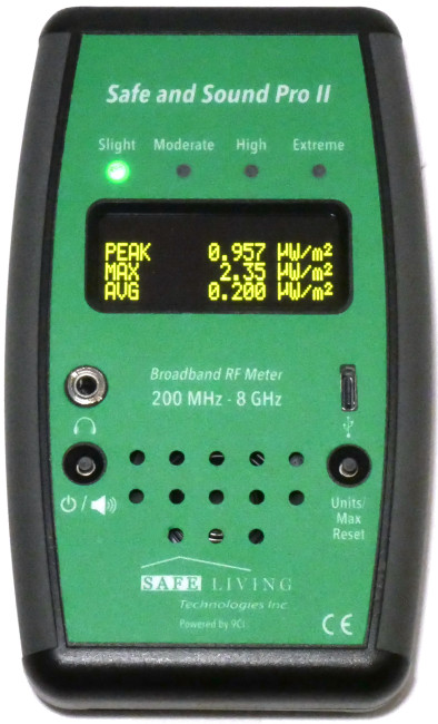 Wavesafe, 5G, Strahlenschutz, Messgerät Safe & Sound Pro II Hochfrequenz