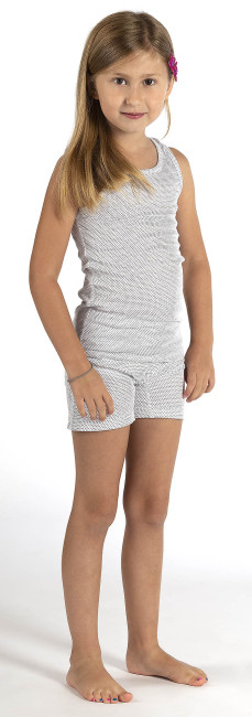 Wavesafe, 5G, Strahlenschutz, Mädchen Panty weiss Bio BW Silbergestrick