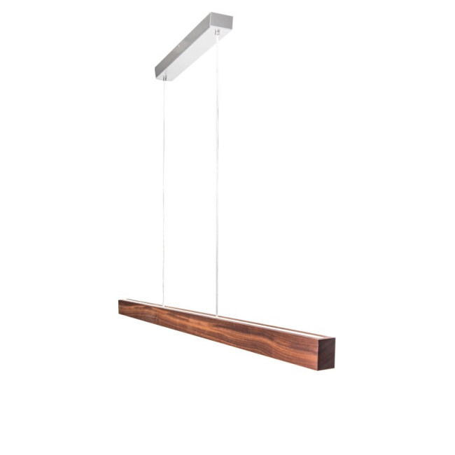 Pendelleuchte geschirmt Nussbaum flimmerfreie LED