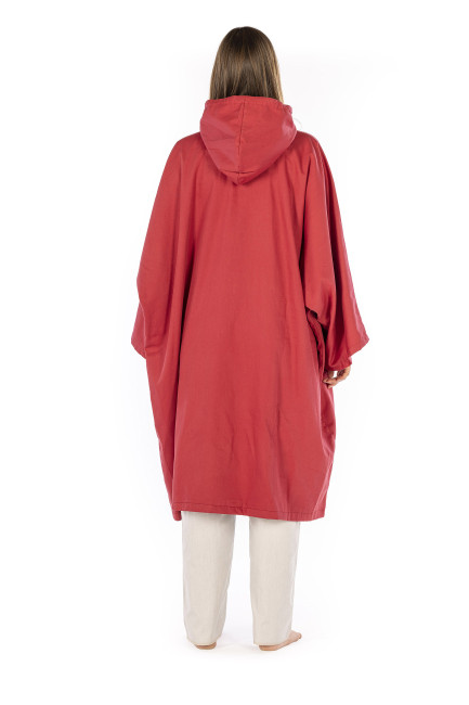 Poncho bio-satin con cappuccio foderato con Extreme Safe 82dB a 3,5GHz