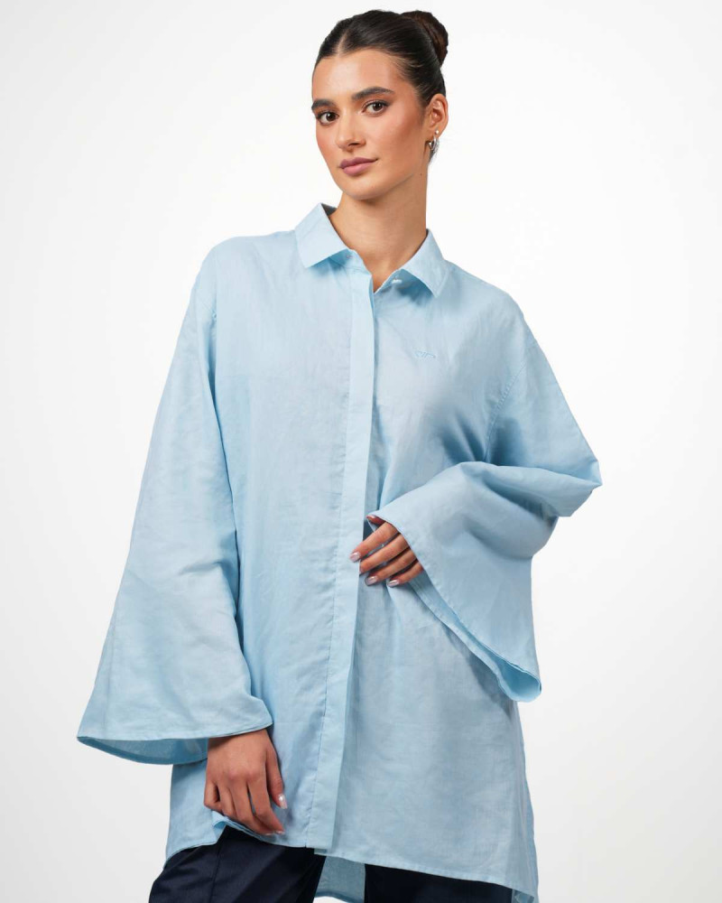 Camicetta oversize VIP – Protezione elegante con Swiss Shield Ventus - azzurro