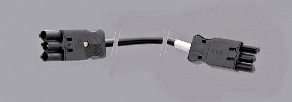 Wavesafe, protezione dalle radiazioni, cavi/spine/luci protette, sistema a spina: cavo di interconnessione 2m sistema spina-presa nero - schermato