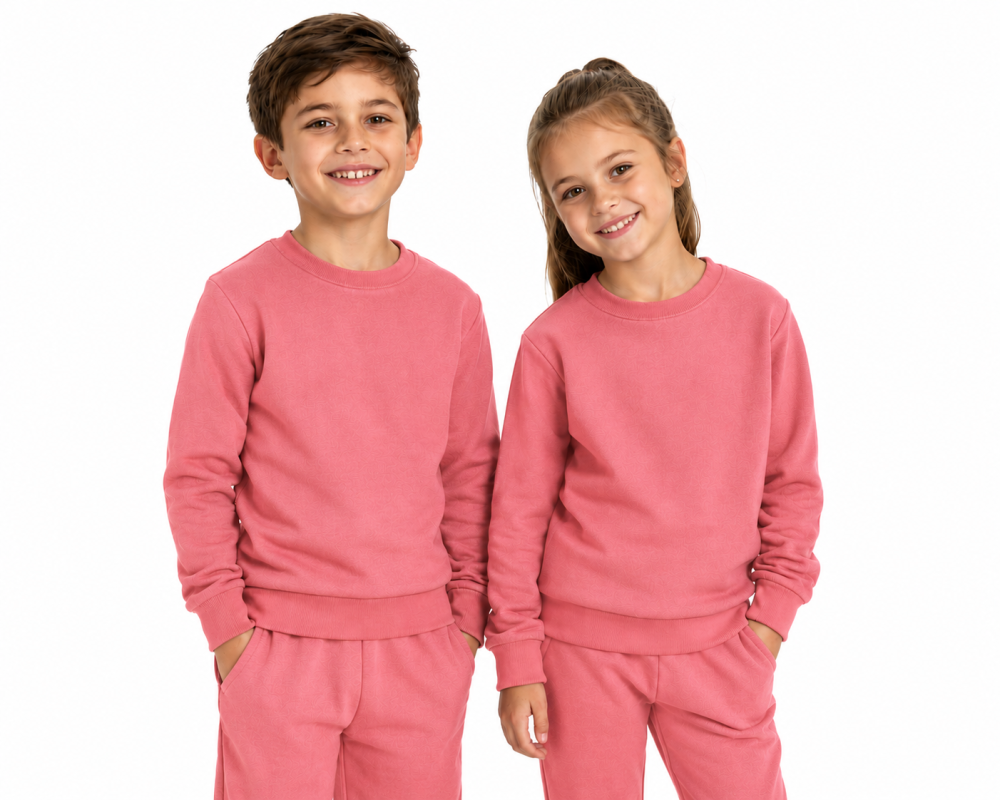 Wavesafe, 5G, protezione dalle radiazioni, camicia da ginnastica per bambini in cotone organico, camicia da ginnastica d'argento in maglia rosa antico