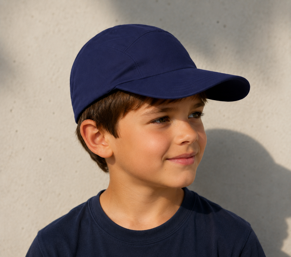 Baseball caps for children with Swiss Shield Ultima lining in 4 colours 32dB at 3.5GHz