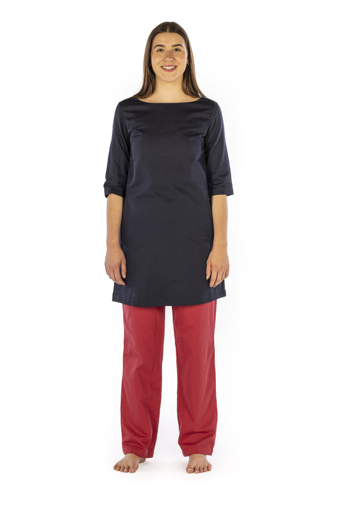Robe pour femme en coton biologique doublée de Swiss Shield Ultima en 2 couleurs 32dB à 3.5GHz