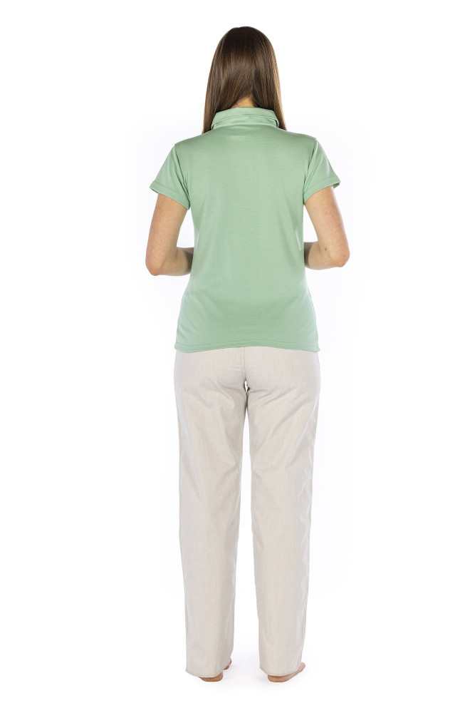 Polo da donna Modal e verde argento 37dB a 3,5GHz (42dB a 1GHz)