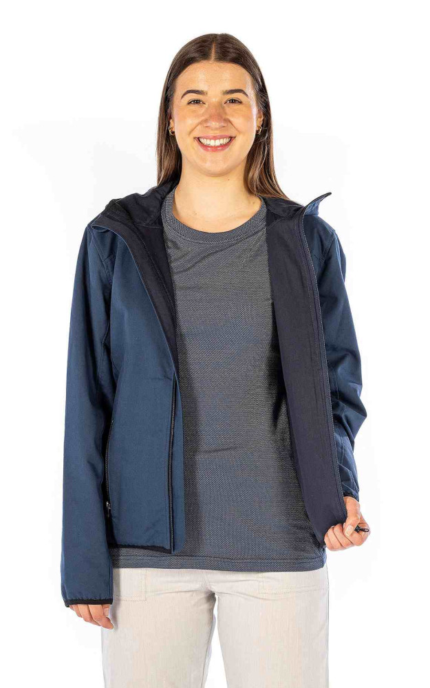 Veste pour femmes Tissu extérieur en coton bio hydrofuge, doublure : High Safe 50dB à 5G (3.5GHz)