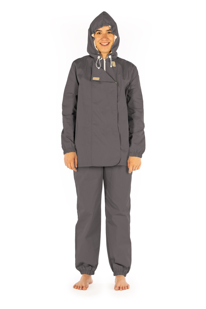Tuta protettiva 2 pezzi (overall) con cappuccio - cotone, poliestere e acciaio inossidabile 37dB a 3,5GHz