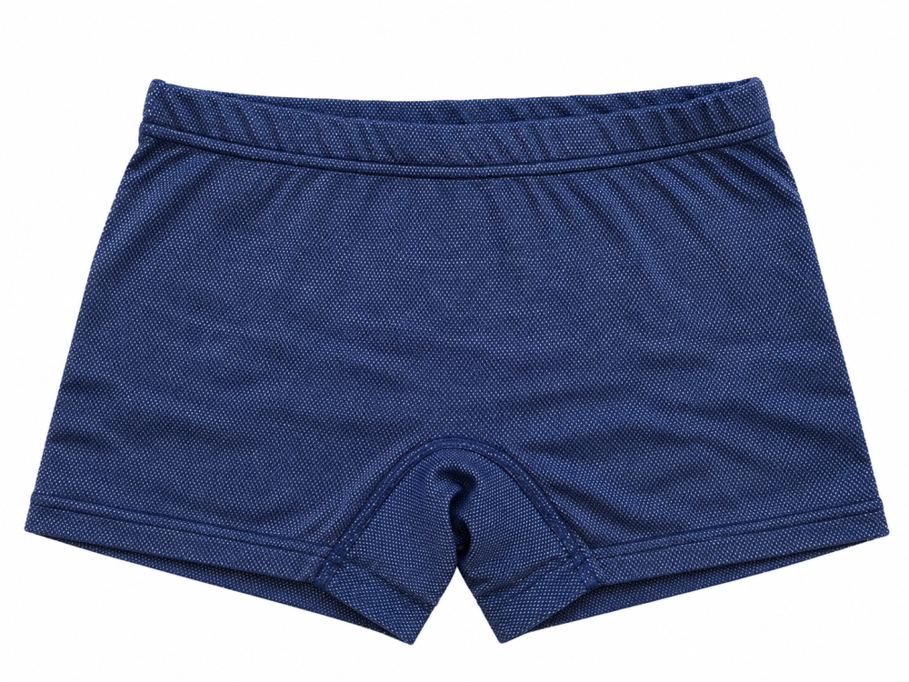 Ladies' Panty navy/black Organic Cotton Silver Knit 30dB at 1GHz