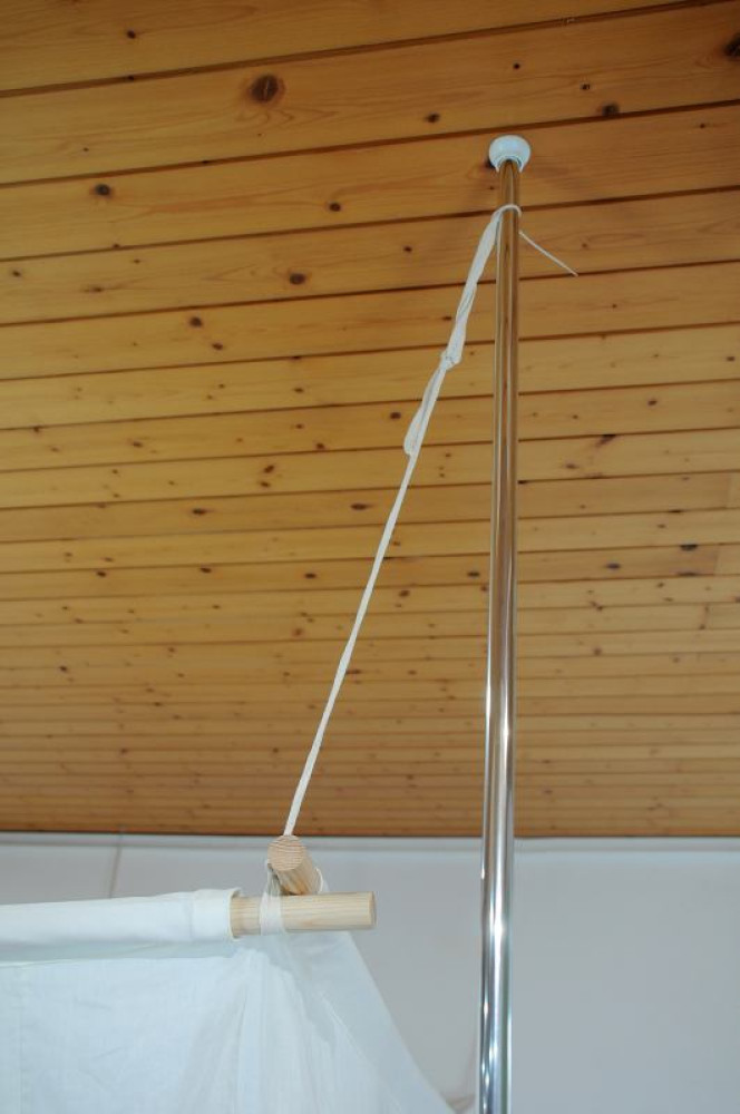 Wavesafe, 5G, Strahlenschutz, Teleskopstangen 4 Stk. für Baldachine zum Befestigen des Baldachins ohne Löcher an der Decke - Höhe: max. 250cm