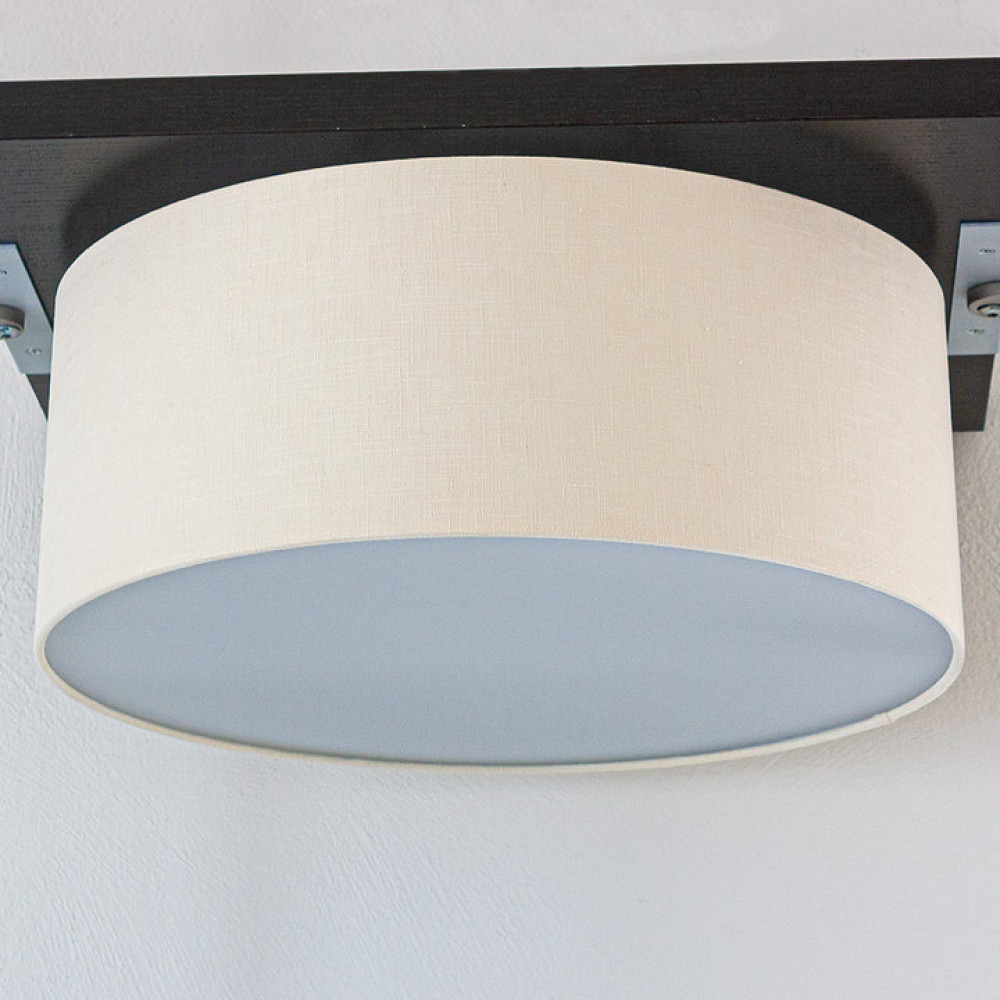 Wavesafe, Strahlenschutz, Niederfrequenzen, geschützte Kabel/Stecker/Leuchten, Deckenleuchte Leinen (natur) geschirmt 47cm Durchmesser